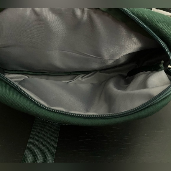 The North Face Leather Canvas Brown Label Lumbar Belt Bag Fanny Pack Crossbody - Picture 5 of 7